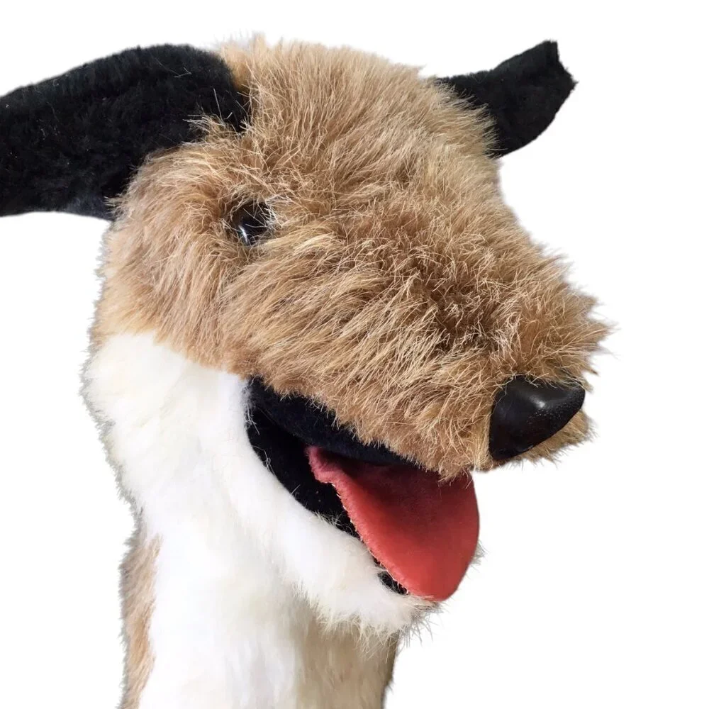 Vintage Toys by Daphne Hand Puppet Plush Wolf Dog 1980 Rare Head Cover Made USA